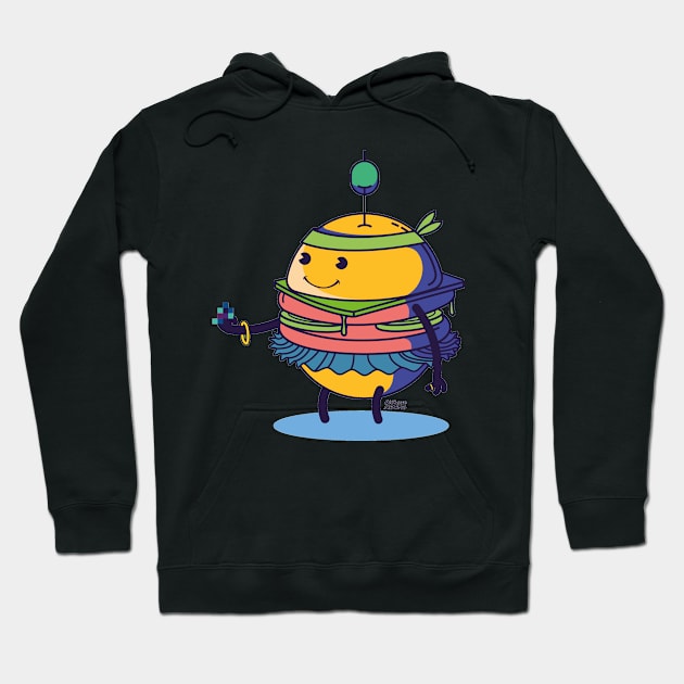 BURGUER TIME Hoodie by ilustramemoreno